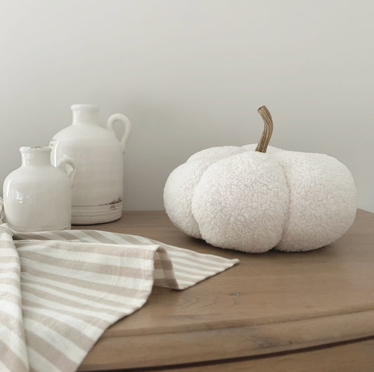 White Boucle Pumpkin