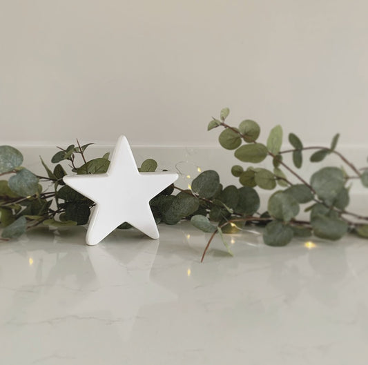 White Ceramic Star - Small