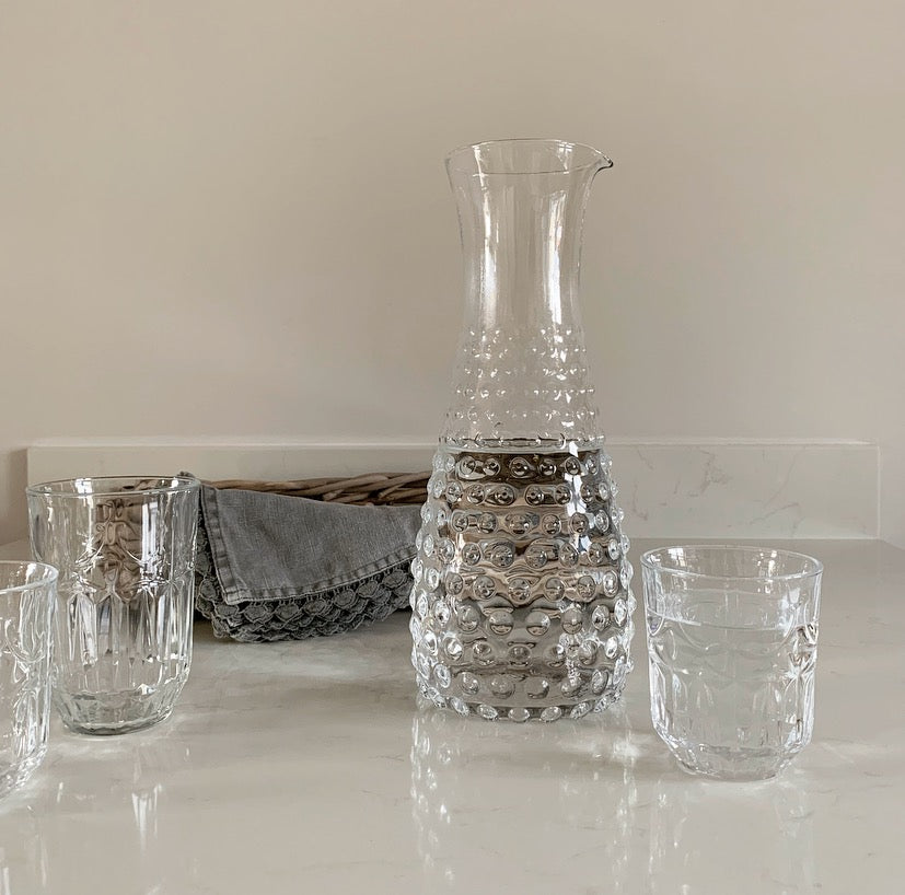 Bubbled Glass Carafe