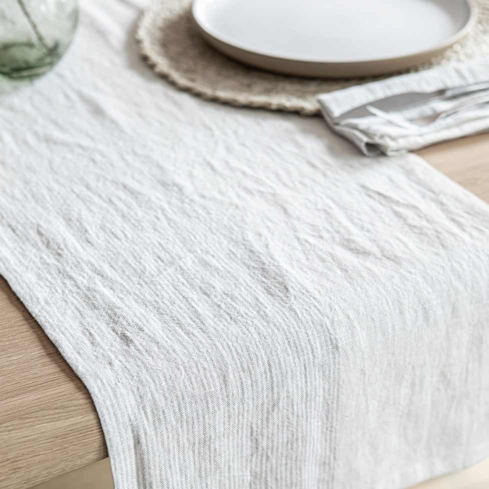 Flint Stripe Table Runner